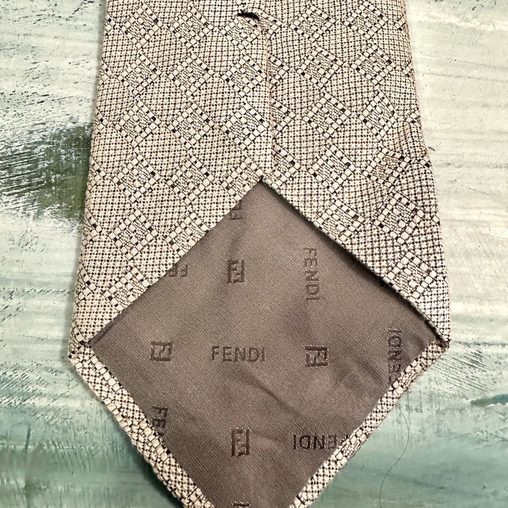 Fendi Cravatte Silk Necktie - Picture 5 of 12
